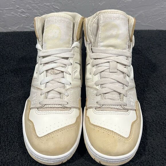 🔥 New Balance 650R Beige Macadamia High Top Sneaker Trainer  Men 8 / Women 9.5 - Picture 4 of 12